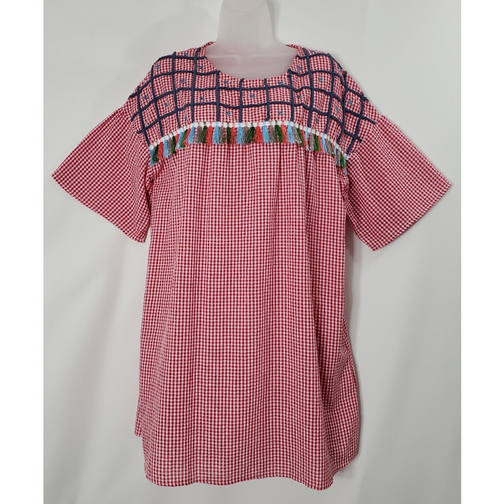 Hayden Seersucker Tassel Dress